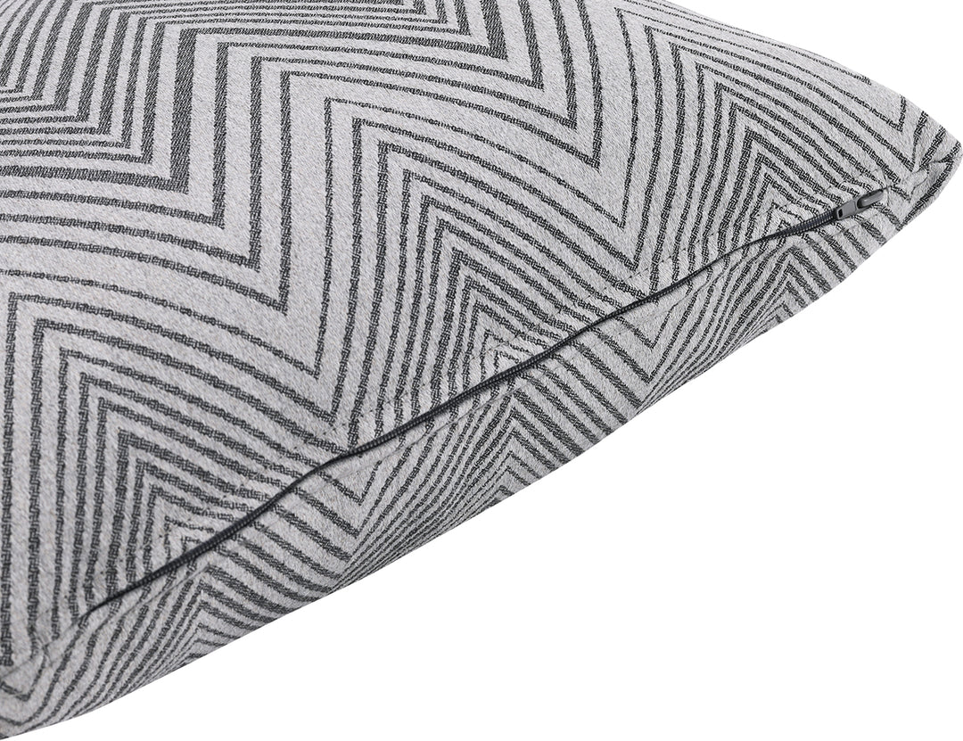 Whisper Outdoor Scatter Cushion 45 x 45cm Acrylic, Colour: Zigzag Grey,