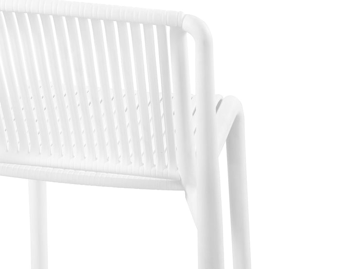Alma Outdoor Bar Chair, Colour: White,