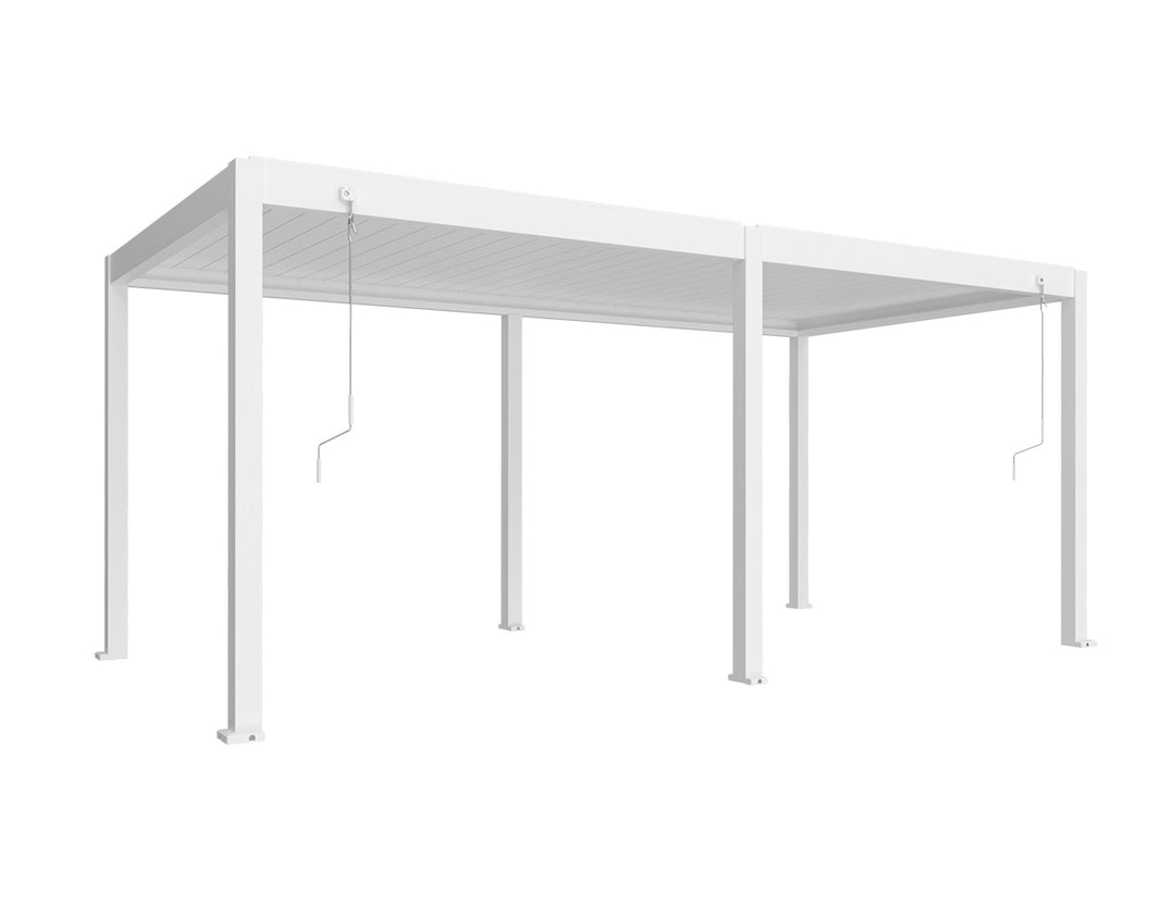Atlantic Manual Freestanding Louvre Roof, Size: 3 x 3m, Colour: Black