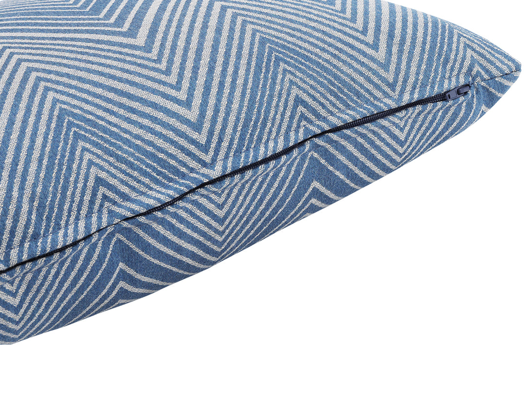 Whisper Outdoor Scatter Cushion 45 x 45cm Acrylic, Colour: Zigzag Blue,