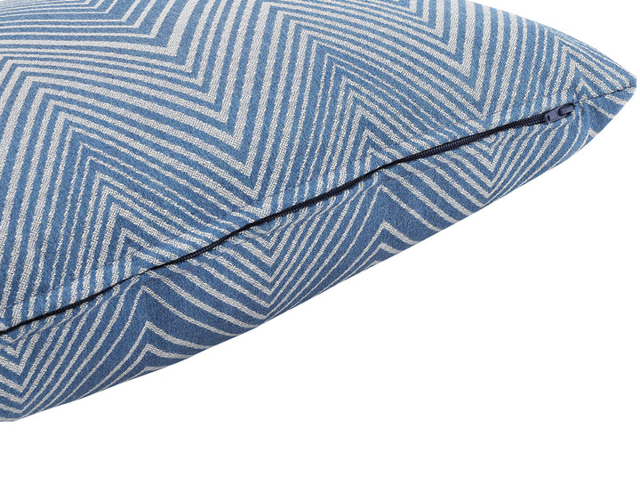 Whisper Outdoor Scatter Cushion 45 x 45cm Acrylic, Colour: Zigzag Blue,