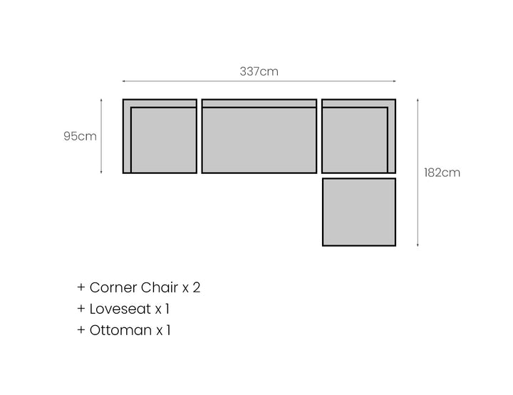 Newport Teak Outdoor Ottoman, ,