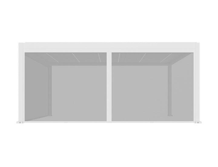 Tasman Wall Mounted Pergola Retractable Shade Manual Blind, Size: 5m, Colour: White