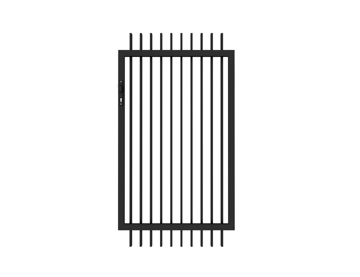 Aluminium Blade Gate, Size: 0.97 x 1.8m, Colour: Black