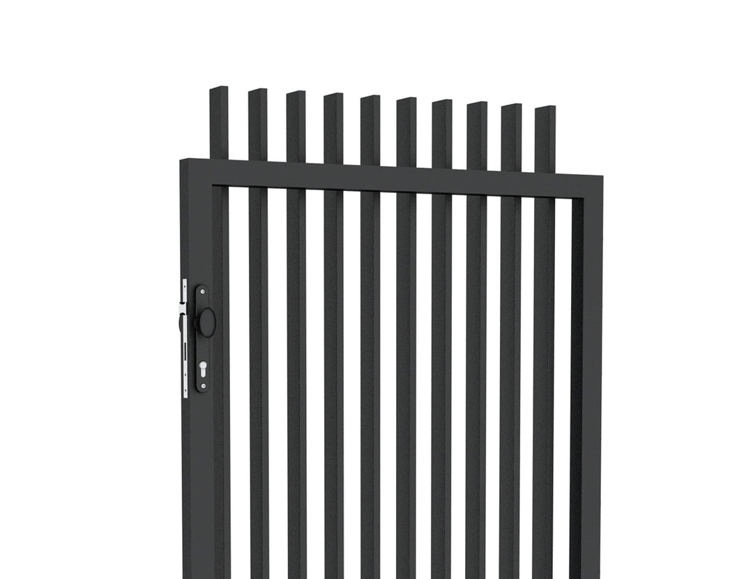 Aluminium Blade Gate, Size: 0.97 x 1.8m, Colour: Black