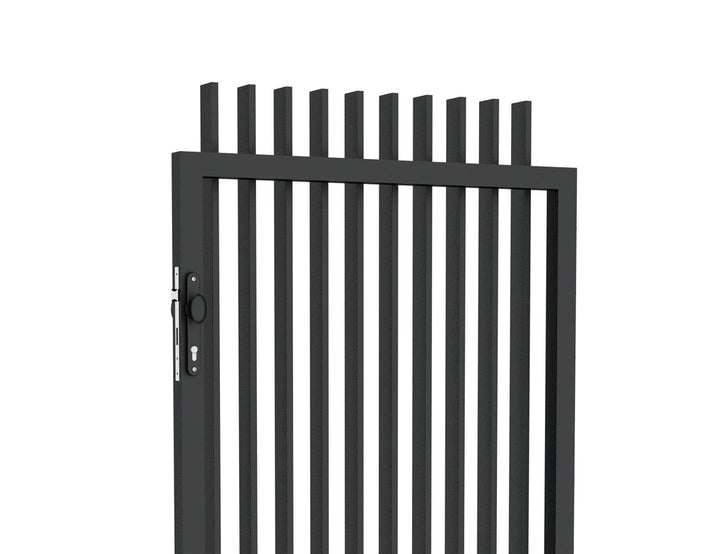 Aluminium Blade Gate, Size: 0.97 x 1.8m, Colour: Black