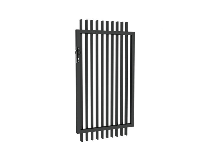 Aluminium Blade Gate, Size: 0.97 x 1.8m, Colour: Black