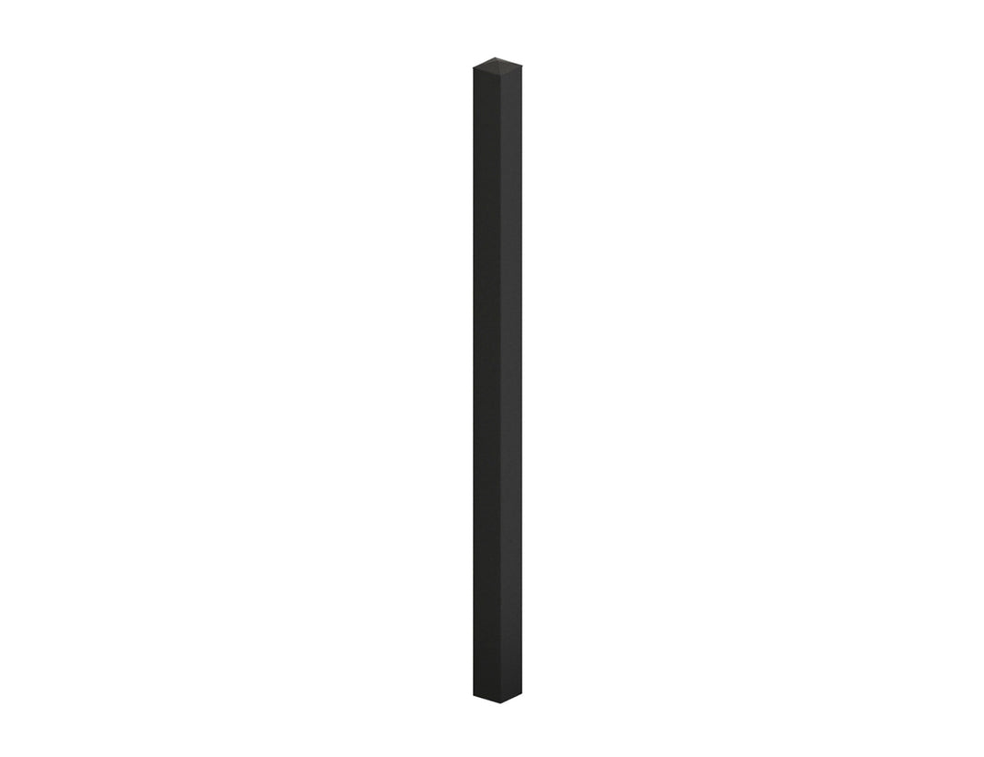 Aluminium Lincoln & Roosevelt Gate Post (Without Base Plate), Colour: Black, Size: 1.85m