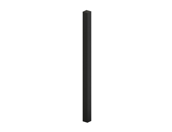 Aluminium Lincoln & Roosevelt Gate Post (Without Base Plate), Colour: Black, Size: 1.85m