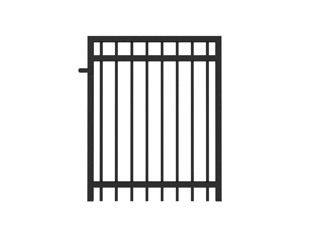 Aluminium Pool Gate, Size: 0.97 x 1.2m, Colour: Black