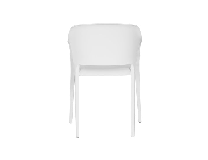 Anna Outdoor Patio Dining Armchair, Colour: White,
