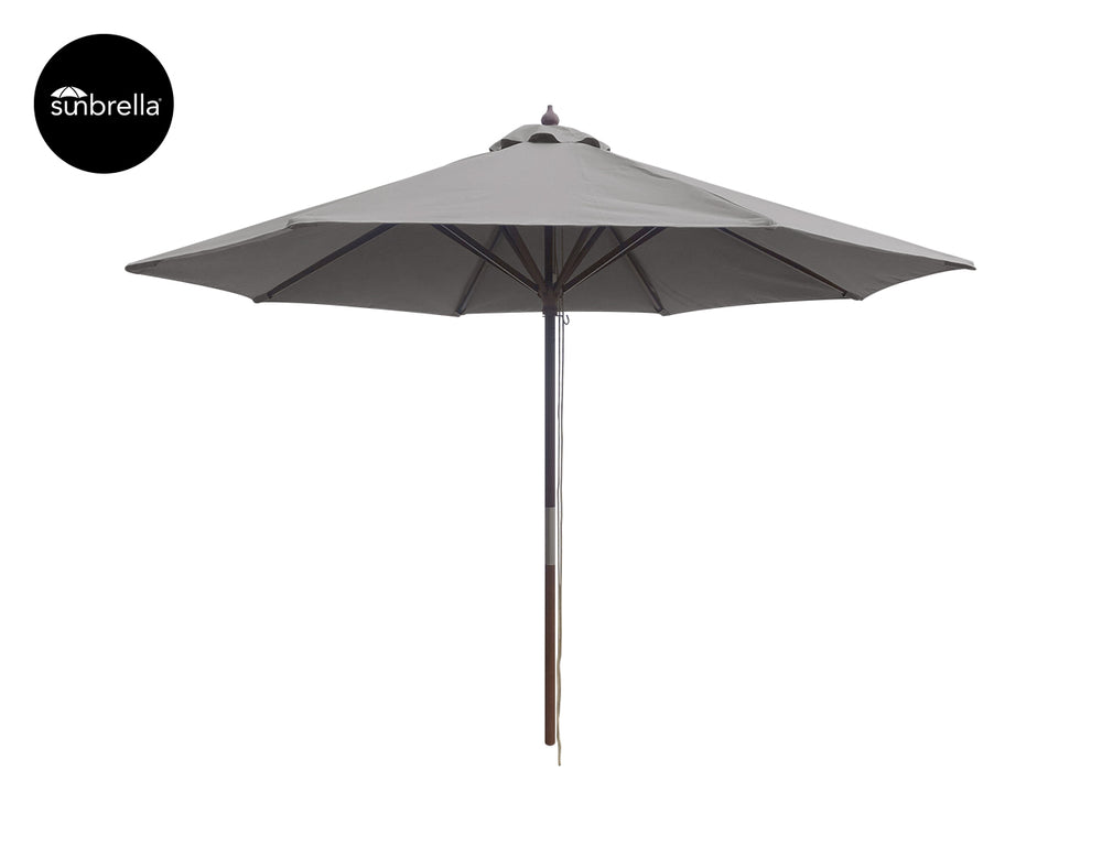 Nile 2.7m Sunbrella Round Market Umbrella, Colour: Taupe,