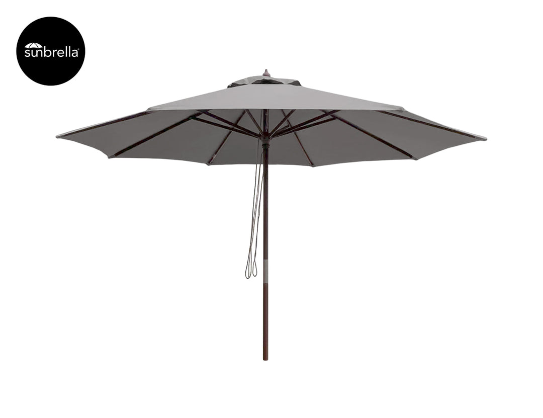 Nile 3.5m Sunbrella Round Market Umbrella, Colour: Black,