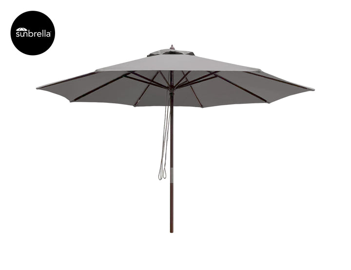 Nile 3.5m Sunbrella Round Market Umbrella, Colour: Black,