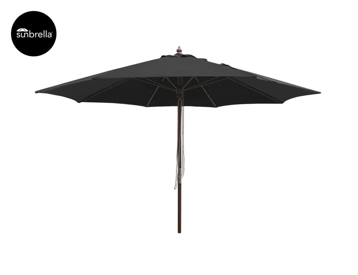 Nile 3.5m Sunbrella Round Market Umbrella, Colour: Black,