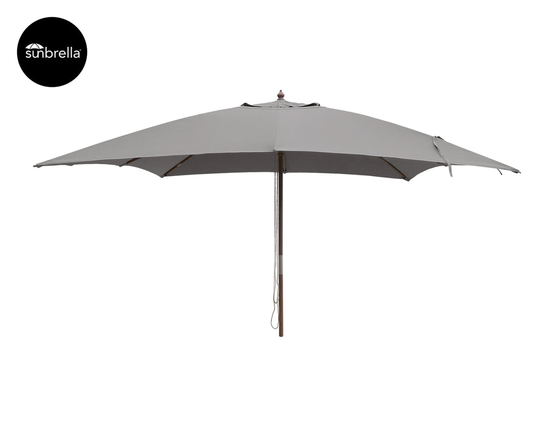 Nile 3.5m Sunbrella Square Market Umbrella, Colour: Black,