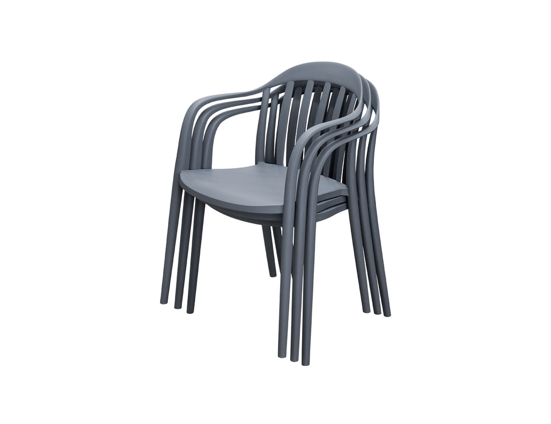 Alice Outdoor Dining Chair, Colour: Grey,
