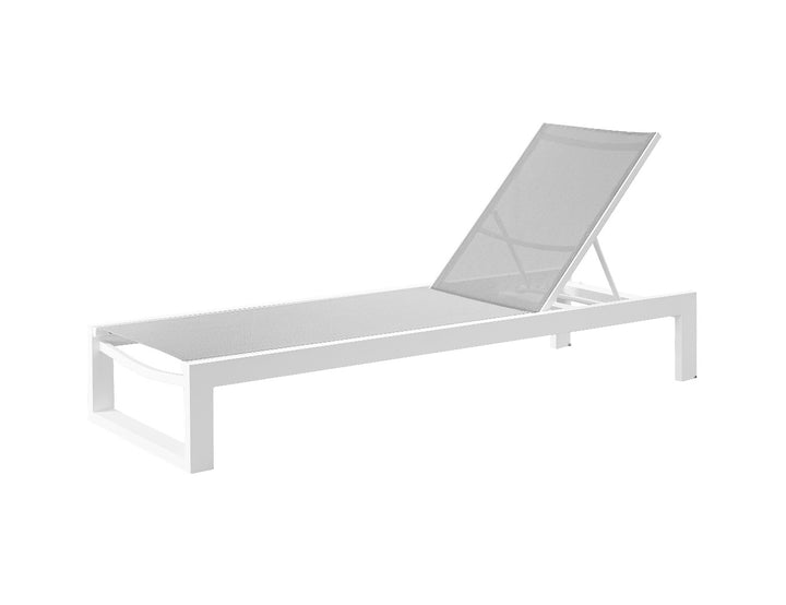 Skylark Batyline Sun Lounger, Colour: White,