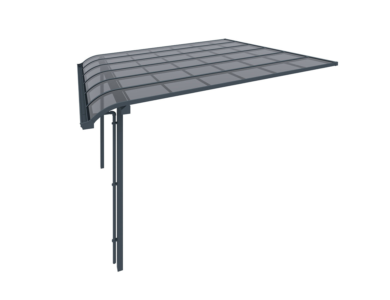 Country Premier Patio Cover, Size: 4 x 4m, Colour: Grey / Light Grey