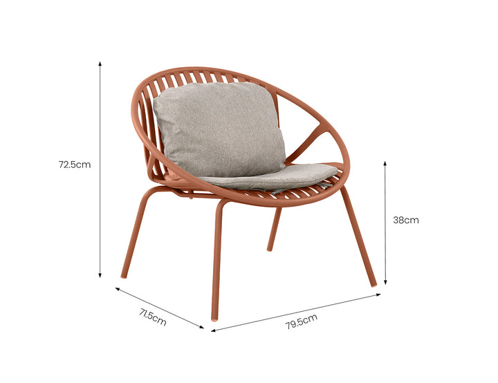 Ample Outdoor Plastic Relaxing Chair With Foot Rest