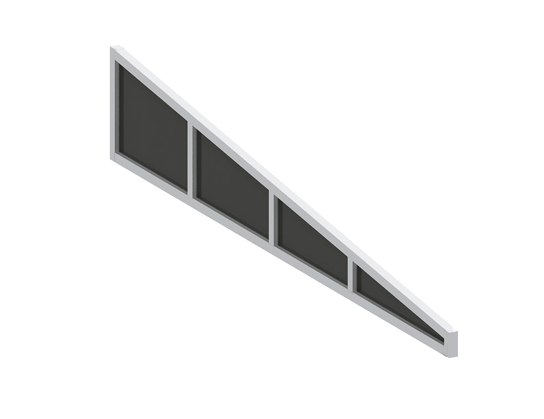 Coastal Patio Cover Quarter Window, Size: 3m, Colour: White