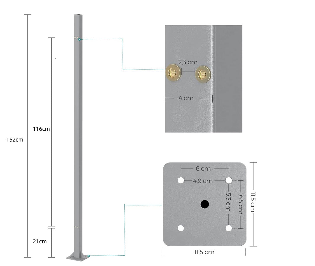 Optional Anchor Post for Side Awning