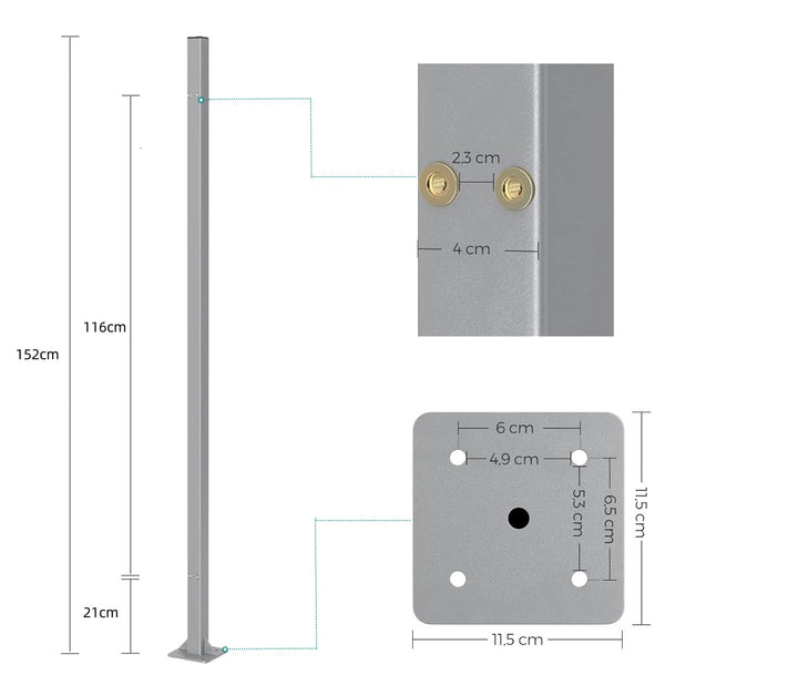Optional Anchor Post for Side Awning