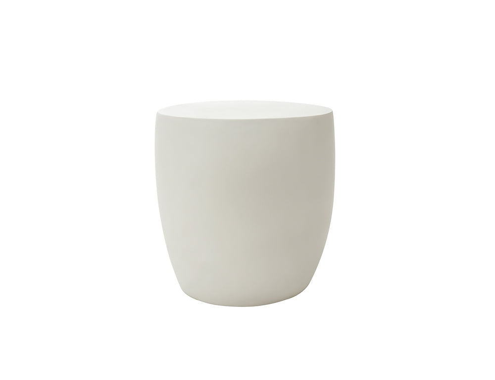 Ikaria Cobble Side Table, Colour: Cream White,