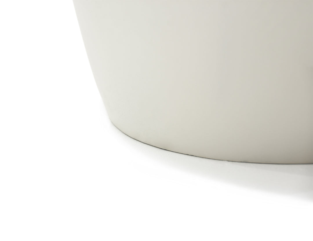 Ikaria Cobble Side Table, Colour: Cream White,