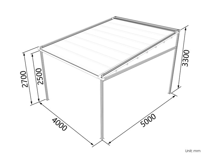 Dover Motorised PVC Pergola - Freestanding