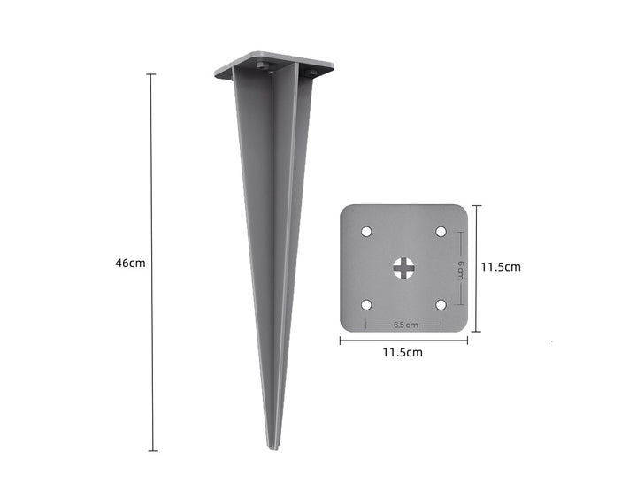 Ground Spike Base for Retractable Side Awning