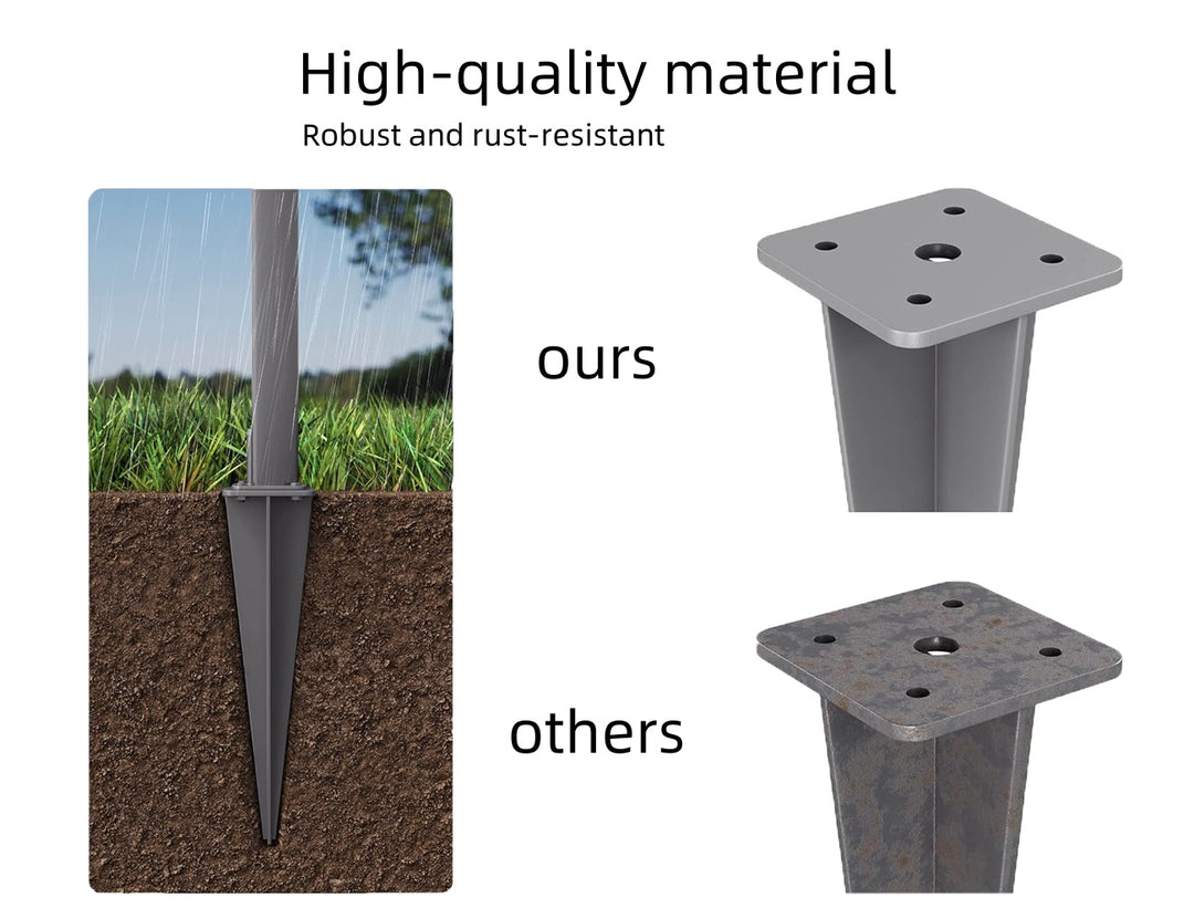 Ground Spike Base for Retractable Side Awning
