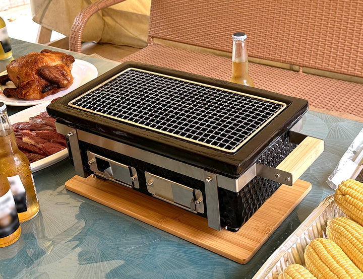Hibachi Tabletop BBQ Grill - Rectangular
