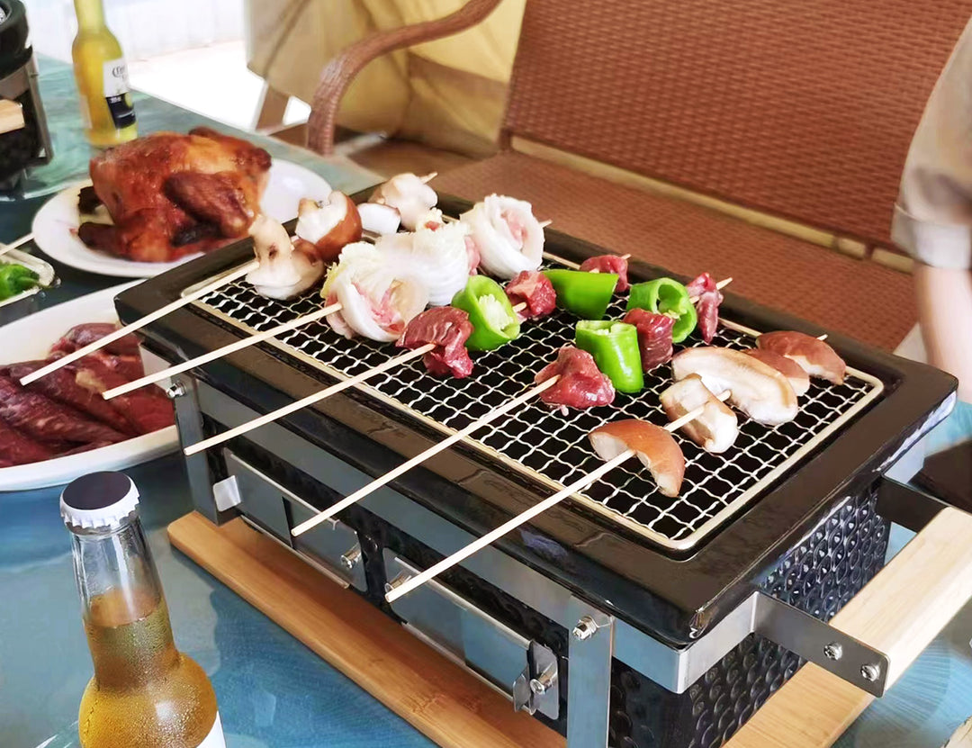 Hibachi Tabletop BBQ Grill - Rectangular