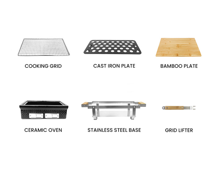Hibachi Tabletop BBQ Grill - Rectangular