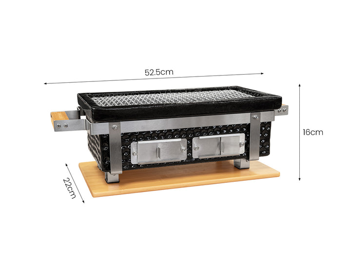 Hibachi Tabletop BBQ Grill - Rectangular
