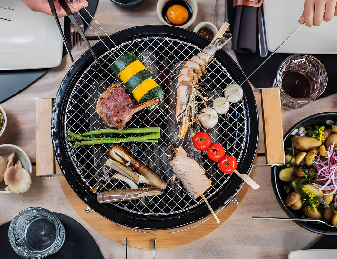 Hibachi Tabletop BBQ Grill Grill- Round