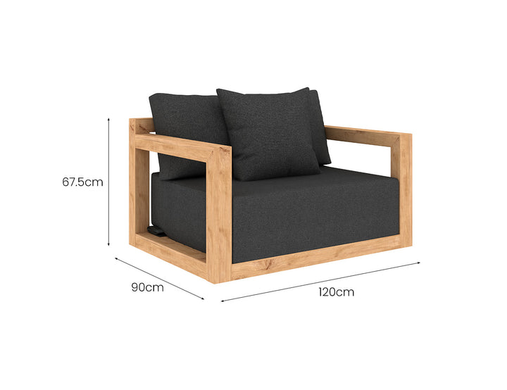 Ibis Outdoor Teak Club Chair, ,