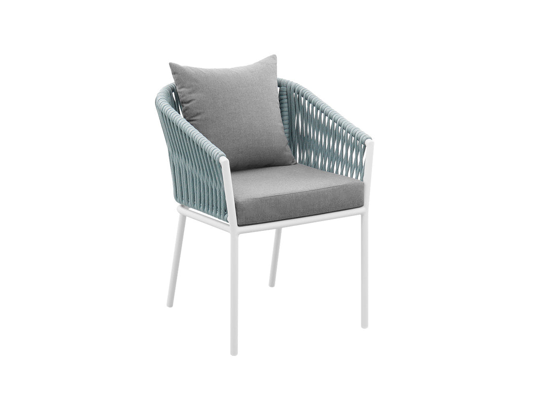 Kereru Aluminium and Rope Outdoor Dining Chair