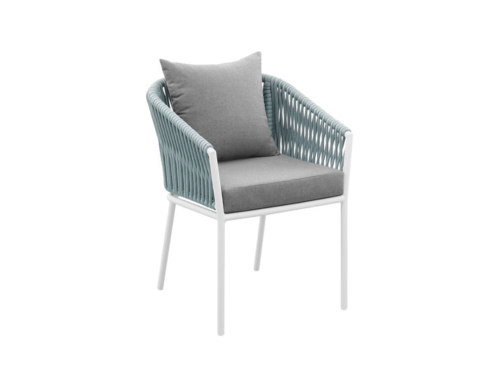 Kereru Aluminium and Rope Outdoor Dining Chair