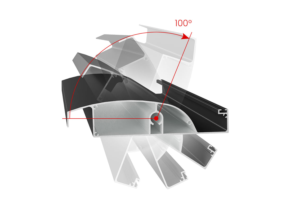 Pacific Motorised Wall Mounted Louvre Roof
