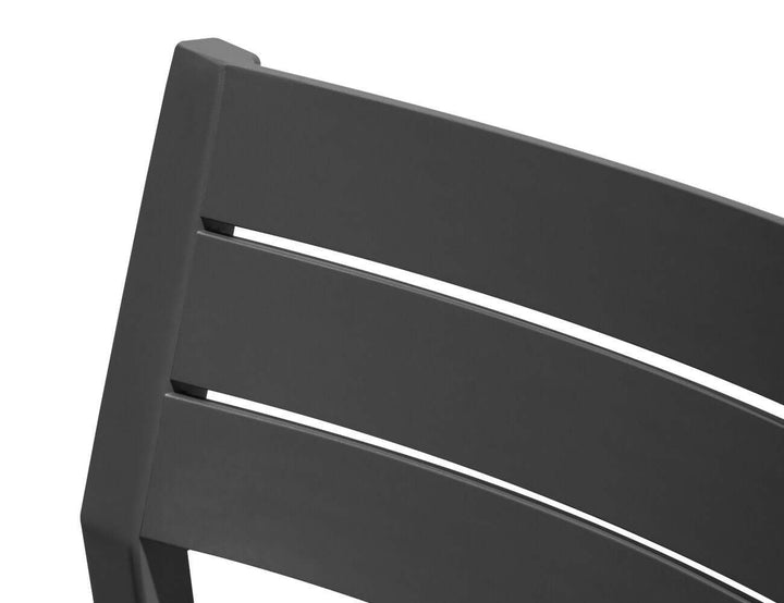 Passerine 2.0 Aluminium and Rope Outdoor Dining Chair, Colour: Dark Grey,