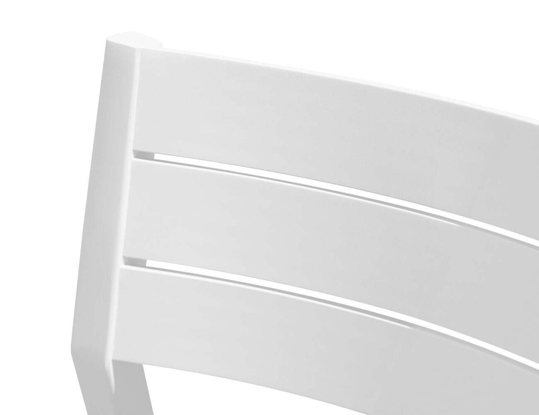 Passerine 2.0 Aluminium and Rope Outdoor Dining Chair, Colour: White,