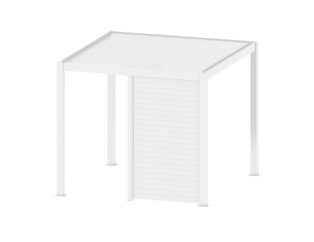 Waihi&Hahei Pergola Tongue and Groove Privacy Screen, Size: 1.366m, Colour: White