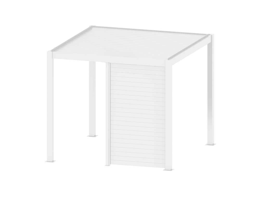 Waihi&Hahei Pergola Tongue and Groove Privacy Screen, Size: 1.366m, Colour: White