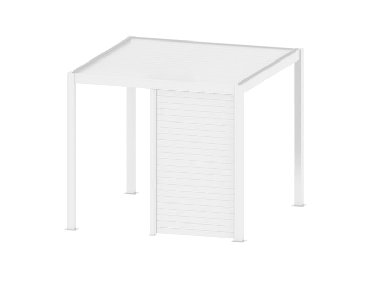 Waihi&Hahei Pergola Tongue and Groove Privacy Screen, Size: 1.366m, Colour: White