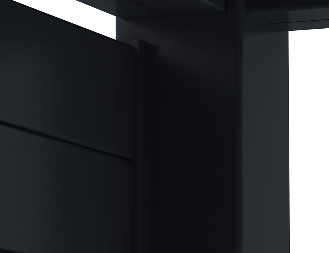 Waihi&Hahei Pergola Tongue and Groove Privacy Screen, Size: 1.366m, Colour: Black