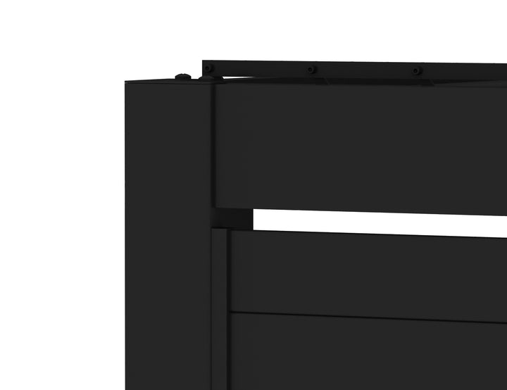 Atlantic & Caribbean Freestanding & Caspian Series Pergola Tongue and Groove Privacy Screen, Size: 1.116m, Colour: Black