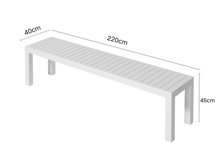 Virga Outdoor Bench Seat 220cm
