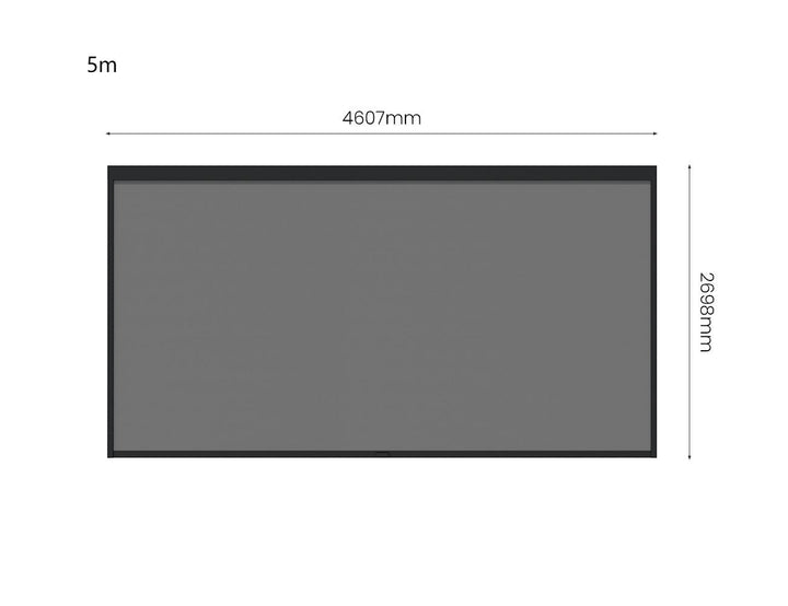 Tasman Wall Mounted Pergola Motorised Blind Color: Black